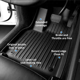 AUXKO - Alfombrillas para todo tipo de clima para Tesla 2025 2026 modelo Y de enebro y Tesla - Tapete de carga frontal para maletero trasero inferior TPE forros accesorios protector antideslizante sin