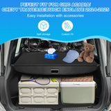 AUXKO Retractable Cargo Cover for GMC Acadia/Chevy Traverse 2025 2024/ Buick Enclave 2025, Trunk Cover Luggage Security Shade Cover Shielding Shade Anti-Peeping Luggage Privacy Screen, Carbon Fiber