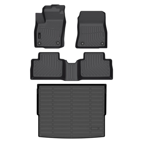 Auxko All Weather Floor Mats Cargo Mat Fit for 2026 2025 Nissan Kicks TPE Liners Accessories All Season Guard Odorless Anti-Slip Floor Mats Cargo Mat for Nissan Kicks Black