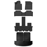 AUXKO All Weather Floor Mats Cargo Mat Rear Back Seat Protector Fits for Kia Sorento Gasoline 2021-2025 TPE Liner Sorento Gasoline Accessoires Odorless Anti-Slip Black