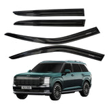 AUXKO Window Visors Rain Guards for 2020-2025 Hyundai Palisade, Tape-On Window Vent Visors Accessories for SUV - Easy Install Car Side Window Wind Deflectors & Visors Smoke Black