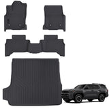 Auxko All Weather Floor Mats Cargo Mat Fit for 2025 2026 Toyota 4Runner 5-Seater Gasoline(Not Hybrid) TPE Liners Accessories Odorless Anti-Slip Floor Liners & Cargo Liners