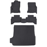 Auxko All Weather Floor Mats Cargo Mat Fit for 2025 2026 Toyota 4Runner 5-Seater Gasoline(Not Hybrid) TPE Liners Accessories Odorless Anti-Slip Floor Liners & Cargo Liners