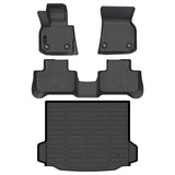 Auxko All Weather Floor Mats Cargo Mat Fit for BMW X3 2018-2024 TPE Liners Accessories for BMW X3 30i M40i X3M Car Mats (Not for X3 30e) Black