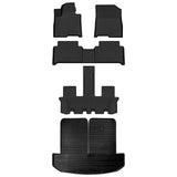 AUXKO All Weather Floor Mats Cargo Mat Rear Back Seat Protector Fits for Kia Sorento Hybrid 2021-2025 TPE Liner Sorento Hybrid Accessoires Odorless Anti-Slip Black