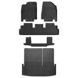 Auxko All Weather Floor Mats Cargo Mat Back Seat Mat Fit for Nissan Pathfinder 7 Seat 2025 2024 2023 2022 TPE Floor Liner Trunk Mat Pathfinder Accessories All Season Odorless Anti-Slip Black