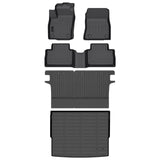 Auxko All Weather Floor Mats Cargo Mat with Backrest Mat Fit for Nissan Kicks 2026 2025 TPE Liners Accessories Odorless Floor Mats Cargo Mat with Back Seat Protector Black