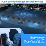 AUXKO Retractable Cargo Cover for Lincoln MKX 2018-2016, Trunk Cargo Cover Luggage Security Shade Cover for Lincoln Nautilus 2023-2019 Shielding Shade Anti-Peeping Luggage Privacy Screen, Carbon Fiber