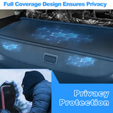 AUXKO Retractable Cargo Cover for Subaru Trailseeker 2026, Carbon Fiber 4 PCS Headrest Hooks, Tool-free Shade, Anti-peeping Privacy Screen, Anti-UV Luggage Accessory, Waterproof Rear Trunk Cover