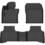 Auxko All Weather Floor Mats Fits for Toyota Prius(Include Plug in Hybrid) 2023 2024 2025 TPE Rubber Liners Accessoires for Prius Odorless All Season Guard Anti-Slip Mats Black