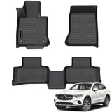 All Weather Floor Mats Fit for Mercedes-Benz GLC 2023 2024 2025(Include GLC300 GLC300e GLC43 AMG) TPE Liners All Season Guard Odorless Anti-Slip Floor Mats Accessories for Benz GLC 2023 2024 2025