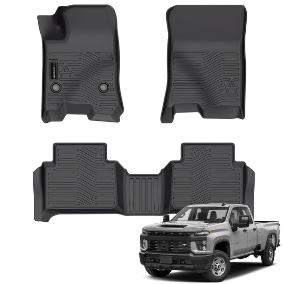 Auxko All Weather Floor Mats Fits for 2025 2024 2023 Chevrolet/Chevy Colorado & GMC Canyon Liners Accessories Odorless Anti-Slip Floor Mats Colorado & Canyon Liners