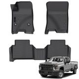 Auxko All Weather Floor Mats Fits for 2025 2024 2023 Chevrolet/Chevy Colorado & GMC Canyon Liners Accessories Odorless Anti-Slip Floor Mats Colorado & Canyon Liners