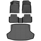 Auxko All Weather Floor & Cargo Mat for Honda Civic Sedan 2026 2025-2022 (Not for Hatchback or Hybrid) TPE Rubber Liners Set All Season Guard Odorless Anti-Slip Floor Mats Trunk Mat