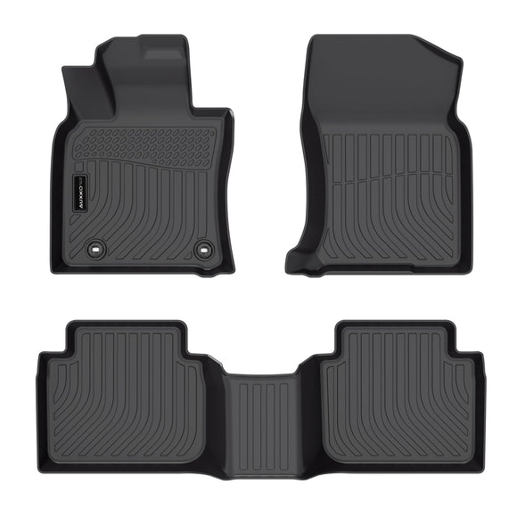 Auxko All Weather Floor Mats Fit for Toyota Camry AWD 2020-2024 TPE Rubber Liners Set Camry AWD Accessories All Season Guard Odorless Anti-Slip Floor Mats 2 Row