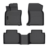 Auxko All Weather Floor Mats Fit for Toyota Camry AWD 2020-2024 TPE Rubber Liners Set Camry AWD Accessories All Season Guard Odorless Anti-Slip Floor Mats 2 Row