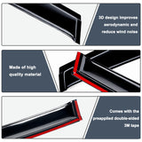 AUXKO Window Rain Guard for Mazda CX50 CX-50 2025 2024 2023 Outside Tape-On Shatterproof Sun Smoke Guard Vent Visor Side Wind Deflectors Accessories for Mazda CX-50 2023 2024 2025