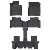 Auxko All Weather Floor Mats Fit for Kia Sorento Gasoline(6/7 Seat) 2021-2024 2025 TPE Liner Sorento 2021-2025 Accessories Set All Season Odorless Anti-Slip Floor Mats