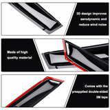 AUXKO Window Rain Guards for Toyota Camry LE XE XLE XSE 2025 2026 - Tape-On Shatterproof Sun Smoke Guard Vent Visor with 3M Double Side Tape | Side Wind Deflectors Accessories for Camry Car Window