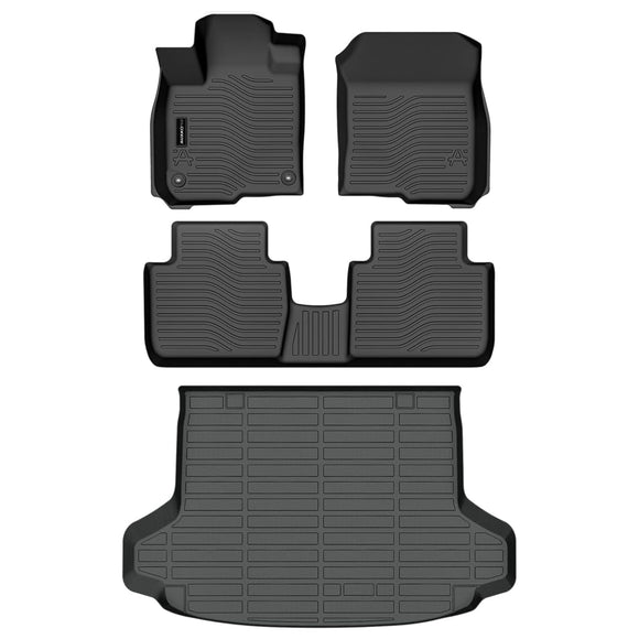 Auxko All Weather Floor Mats Cargo Liner Fit for Honda HR-V(Include Hybrid) 2023 2024 2025 2026 TPE Rubber Liners HRV Accessories All Season Guard Odorless Anti-Slip Floor Mats Cargo Liner