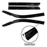 AUXKO Rain Guards for 2024-2026 Toyota Tacoma Double Cab, Easy-to-Install Rain Guards for Car Window - Out-Channel Vent Visors Accessories for Truck, Side Window Wind Deflectors & Visors