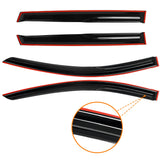 AUXKO Rain Guards for Hyundai Tucson 2025-2022, Tucson Window Vent Visor Accessory - Shatterproof Sun Smoke Rain Guard Window Visors for Car Window, Tape-On Side Window Wind Deflectors & Visors Black