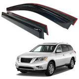 AUXKO Window Rain Guard for 2022-2025 Nissan Pathfinder S SV SL Platinum Outside Tape-On Shatterproof Sun Smoke Guard Vent Visor Side Wind Deflectors Accessories for Nissan Pathfinder 2024 2023