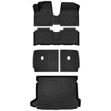 Auxko All Weather Floor Mats Cargo Mat with Backrest Mat for Hyundai Ioniq 5 (Unmovable Center Console, Not for Limited) 2022-2024 TPE Liners Accessories Guard Odorless Anti-Slip Floor Trunk Liners