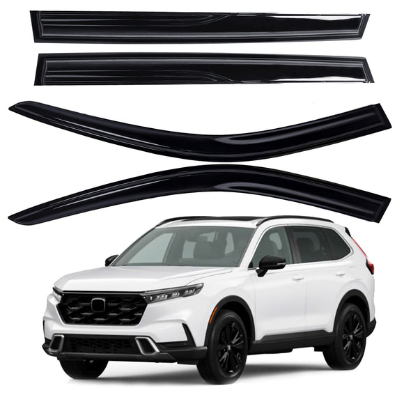 AUXKO Window Rain Guards for Honda CRV 2023 2024 2025 2026 Outside Tape-On Shatterproof Sun Smoke Guard Vent Visors Side Window Wind Deflectors Accessories for Honda CR-V 2023-2026