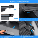 AUXKO Retractable Cargo Cover for Jeep Grand Cherokee L(3 Row; WL) 2025-2021, Trunk Cover Security Cover for 2025 Grand Cherokee L Shielding Shade Anti-Peeping Luggage Privacy Screen, Carbon Fiber