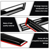 AUXKO Window Rain Guard for Chevrolet Trax 2024 2025 2026 LS LT 1RS 2RS ACTIV Outside Tape-On Shatterproof Sun Smoke Guard Vent Visor Side Wind Deflectors Accessories for Chevy Trax 2024 2025 2026