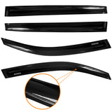 AUXKO Rain Guards for Volkswagen (VW) Tiguan 2025-2018, Window Vent Visors Accessory - Tape-On Rain Guard Window Visor for Volkswagen Tiguan Auto Car, Side Window Wind Deflectors & Visors Smoke Black