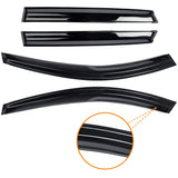 AUXKO Window Rain Guard for Chevrolet Trax 2024 2025 2026 LS LT 1RS 2RS ACTIV Outside Tape-On Shatterproof Sun Smoke Guard Vent Visor Side Wind Deflectors Accessories for Chevy Trax 2024 2025 2026