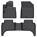 All Weather Floor Mat Fit for Hyundai Santa Cruz 2022-2025 2026 TPE Rubber Liners Santa Cruz Accessories All Season Guard Odorless Anti-Slip Liner Black