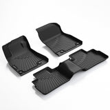 All Weather Floor Mats Cargo Mat Fit for Nissan Sentra 2020-2025 TPE Liners Sentra Accessories Set All Season Guard Odorless Anti-Slip Floor Mats Cargo Mat Black