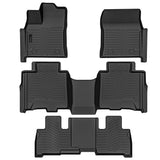 Auxko All Weather Floor Mats Fit for Toyota Sequoia 2023 2024 2025 TPE Rubber Liners Set Sequoia Accessories All Season Guard Odorless Anti-Slip Floor Mats