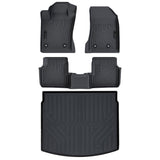 All Weather Floor Mat & Cargo Mat Fit for Jeep Compass 2017-2025 TPE Rubber Liners Compass Accessories All Season Guard Odorless Anti-Slip Liner Black