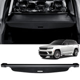 AUXKO Retractable Cargo Cover for Jeep Grand Cherokee(2 Row; WL) 4XE 2025-2022, Trunk Cover Security Cover for 2025 Grand Cherokee Shielding Shade Anti-Peeping Luggage Privacy Screen, Carbon Fiber