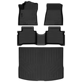 Auxko All Weather Floor Mats Cargo Mat Fit for Kia NIRO Hybrid 2025 2024 2023 (Not for PHEV or EV) TPE Floor Liner Trunk Mat NIRO Accessories All Season Odorless Anti-Slip Black