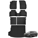 Auxko All Weather Floor Mats Cargo Mat with Backrest Mat Fit for Buick Envision 2021-2025 2026 TPE Liners Accessories All Season Guard Odorless Anti-Slip Black