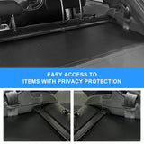 AUXKO Retractable Cargo Cover for 2026-2024 Subaru Crosstrek, Trunk Cargo Cover Luggage Security Shade Cover for Subaru Crosstrek 2025 Shielding Shade Anti-Peeping Luggage Privacy Screen, Carbon Fiber