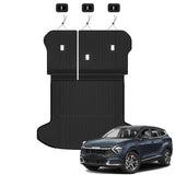 Auxko All Weather Cargo Mat with Backrest Mat Fit for Kia Sportage 2023-2026 TPE Cargo Tray Accessoris All Season Guard Odorless Anti-Slip Trunk Liner with Back Seat Protector for Kia Sportage Black