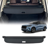 AUXKO Retractable Cargo Cover for Lincoln Aviator 2024-2020, Trunk Cargo Cover Luggage Security Shade Cover for 2024 Lincoln Aviator Shielding Shade Anti-Peeping Luggage Privacy Screen, Carbon Fiber