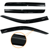 AUXKO Rain Guards for Cadillac Lyriq 2023-2025, Window Vent Visors Accessory - Tape-On Rain Guard Window Visor for Cadillac Lyriq, Easy Install Car Side Window Wind Deflectors & Visors Smoke Black