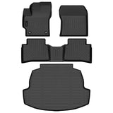 Auxko All Weather Floor Mats Cargo Mat Fit for Toyota Corolla Sedan 2025 2024 2023 2022 2021 2020 TPE Floor Liner Trunk Mat Corolla Accessories All Season Odorless Anti-Slip Black