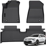All Weather Floor Mats Fit for Kia NIRO EV(Not PHEV) 2023 2024 2025 TPE Rubber Liners Set NIRO EV Accessories All Season Guard Odorless Anti-Slip Floor Mats