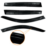 AUXKO Rain Guards for BMW X3 2018-2024 2025, 4Pcs Window Vent Visors Accessories - Tape-On Rain Guard Window Visor for BMW X3, Easy Install Car Side Window Wind Deflectors & Visors Smoke Black