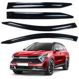 AUXKO Window Rain Guard for Kia Sportage 2023 2024 2025 2026 LX EX SX Prestige X-Pro X-Line Tape-On Shatterproof Sun Smoke Guard Vent Visor Side Wind Deflectors Accessories for Kia Sportage 2023-2026