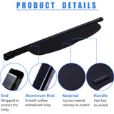 AUXKO Retractable Cargo Cover for Honda CRV 2023-2026(Include Hybrid) Trunk Cargo Cover Luggage Security Shade Cover for CR-V 2026 2025 2024 Shielding Shade Anti-Peeping Luggage Privacy Screen