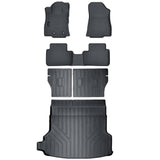 Auxko All Weather Floor Mat & Cargo Mat with Back Seat Mat Fit for Subaru Forester 2025 (Not Hybrid) TPE Floor Liner Mat Accessories for Forester 2025 All Season Odorless Anti-Slip Car Mats Black